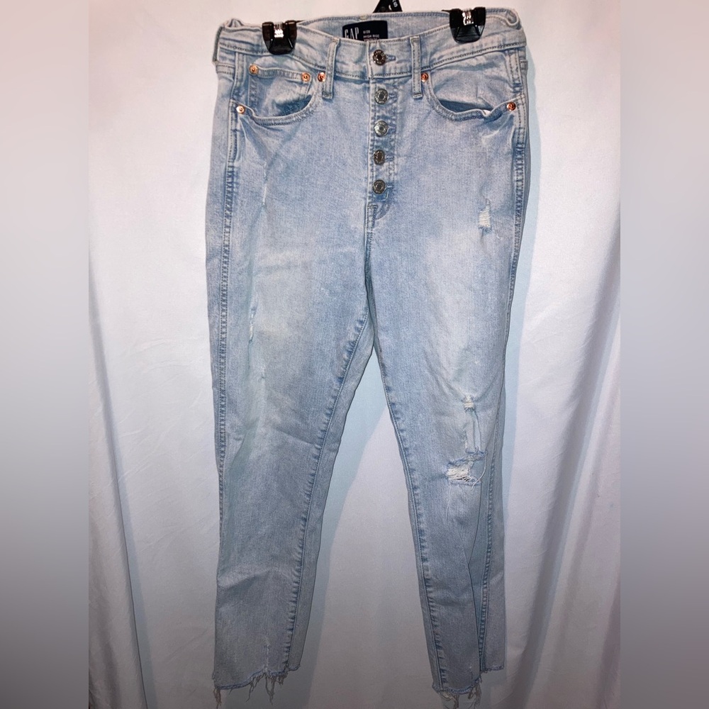 GAP High Rise Vintage Slim Light Denim Jeans